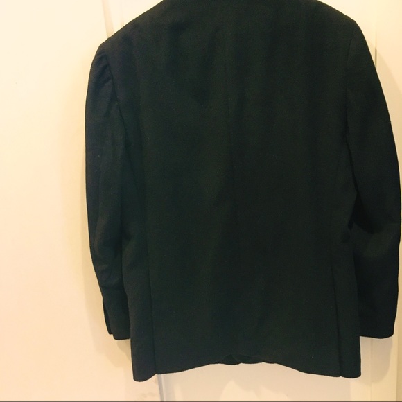 Jos A Bank Oversized Black Full Length Wool Men’s Jacket - Picture 2 of 5